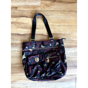 Baggalini Sydney Bagg Scarlet Cheetah Print Travel Bag